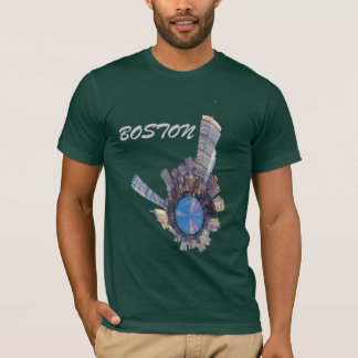 T-shirts planeta da skyline de Boston mini