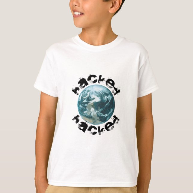 T-shirts Planeta Hackeado Terra (Frente)