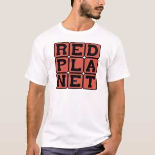 T-shirts Planeta Vermelho, Marte