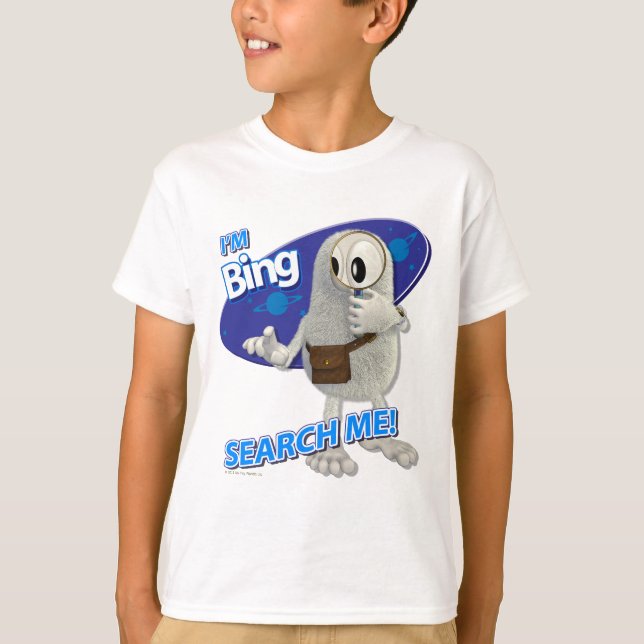 T-shirts Planetas minúsculos Bing - procurare-me! (Frente)
