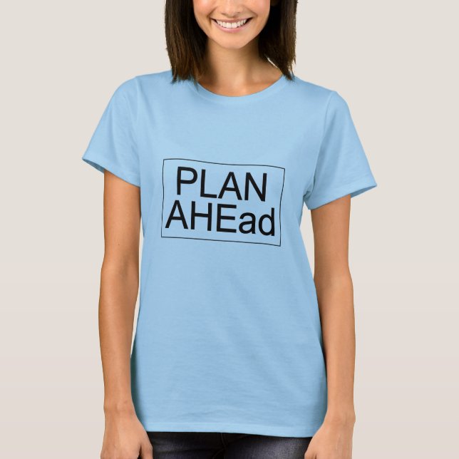 T-shirts PLANO AHEad - Camisa-T feminina (luz) (Frente)