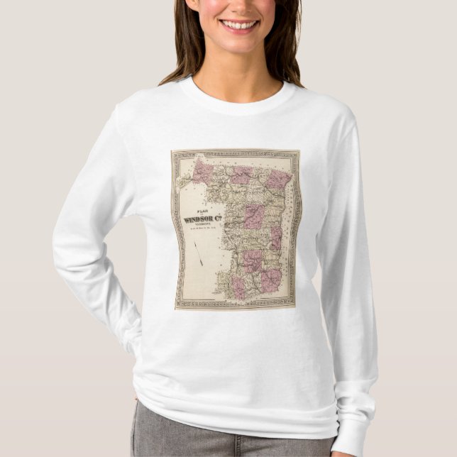 T-shirts Plano da empresa de Windsor em Vermont (Frente)