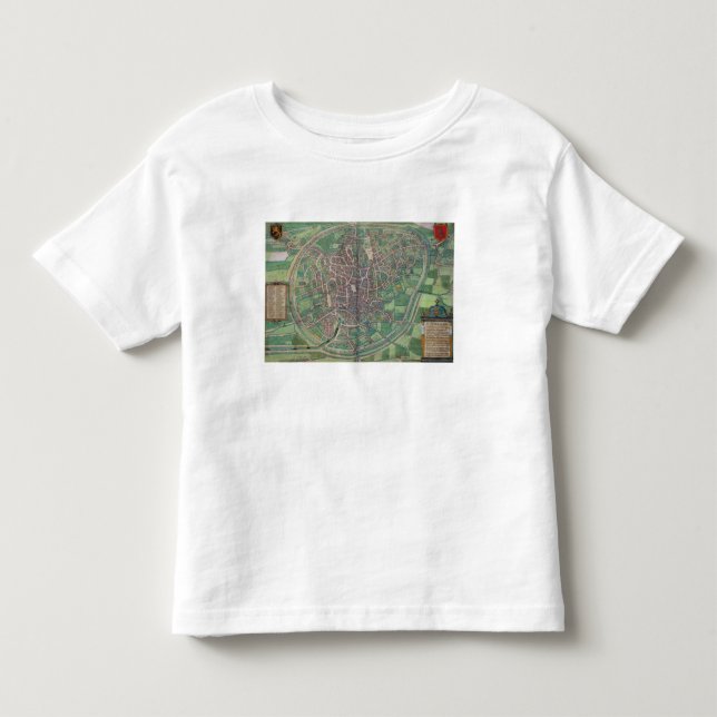 T-shirts Plano de cidade de Bruxelas, 'do Terra de (Frente)