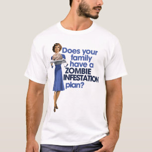 T-shirts Plano de Infestação Zombie