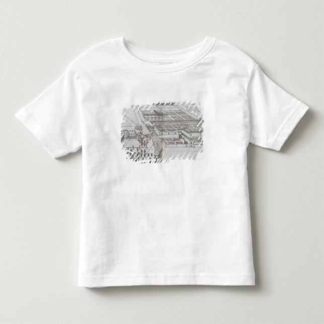 T-shirts Plano dos jardins e do Castelo incluidos de Gaillo (Frente)