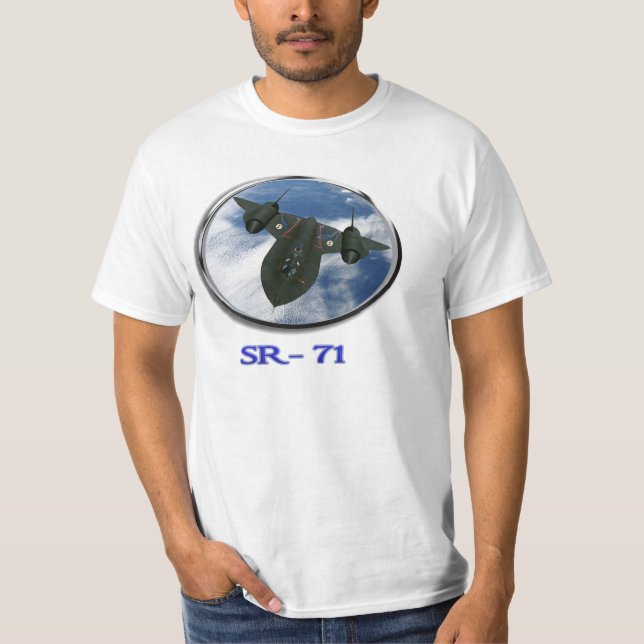 T-shirts Plano militar de espionagem Sr-71 (Frente)