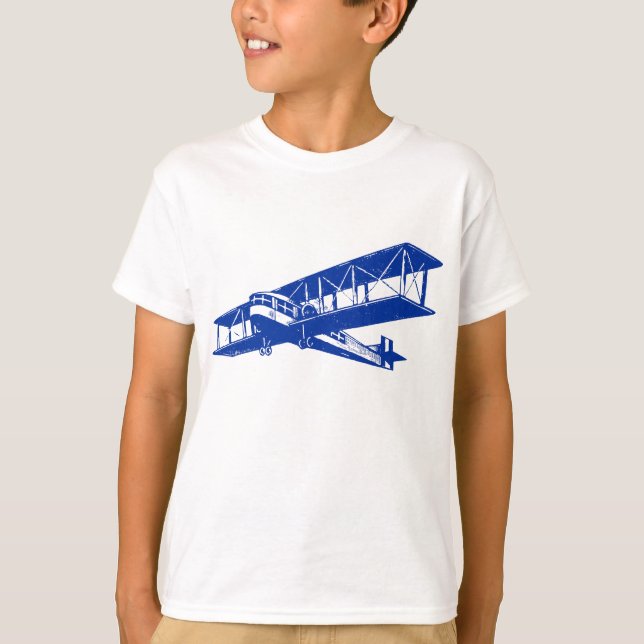 T-shirts Plano Vintage - Azul Marinho (Frente)