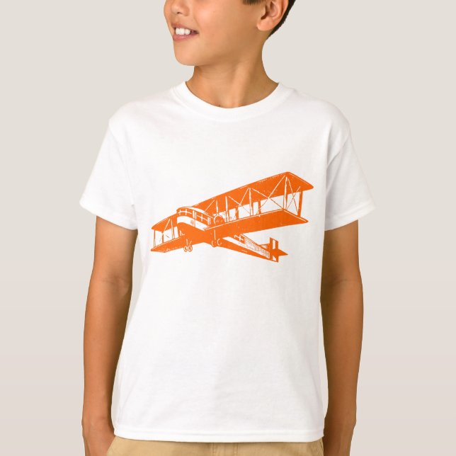 T-shirts Plano Vintage - Laranja (Frente)