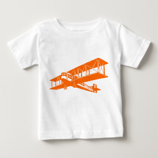 T-shirts Plano Vintage - Laranja (Frente)
