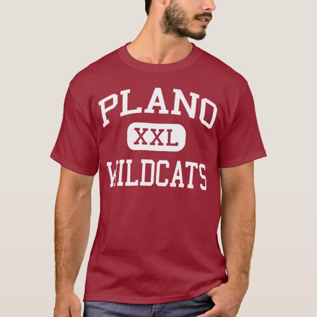 T-shirts Plano - Wildcats - mais velho - Plano Texas (Frente)