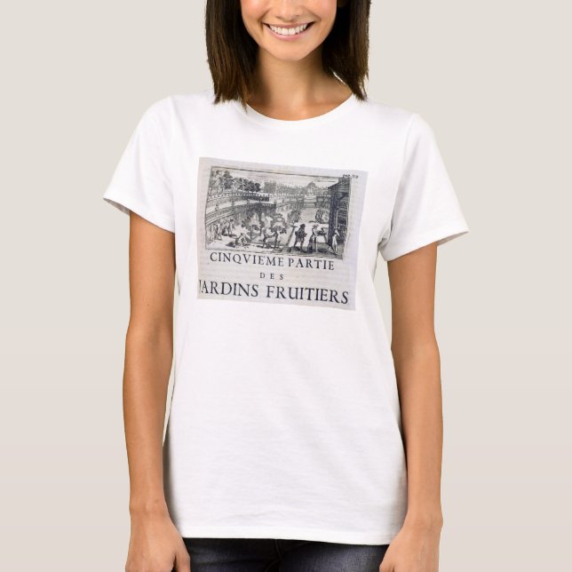T-shirts Plantando frutas, de Le Parfait Jardinier. (Frente)