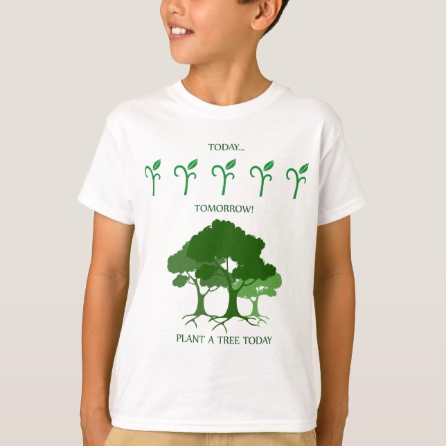 T-shirts Plante uma árvore hoje (Frente)