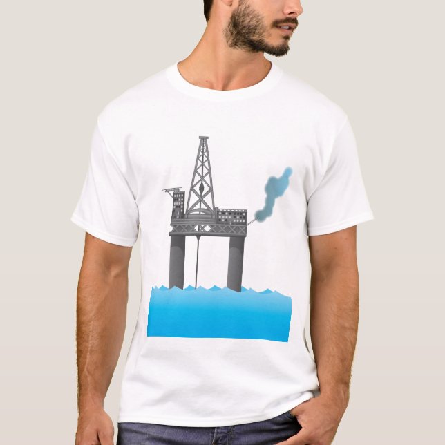 T-shirts Plataforma de petróleo (Frente)