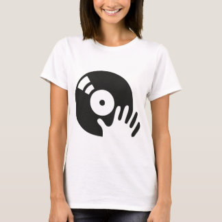 T-shirts Plataforma giratória do risco do DJ