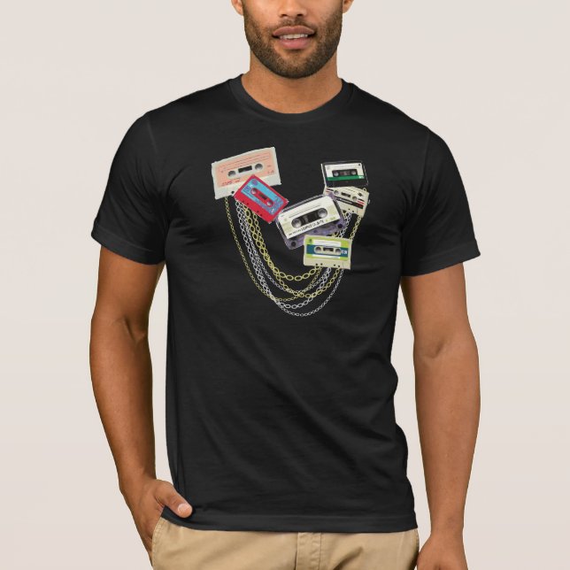 T-shirts plataformas de fita com bling (Frente)