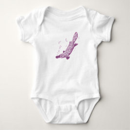 T-shirts Platypus mauve baby creeper/t-shirt