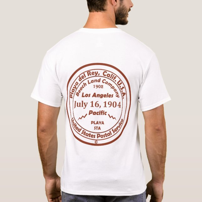 T-shirts Playa del Rey está em Nasceres de julho de 1902 (Verso)