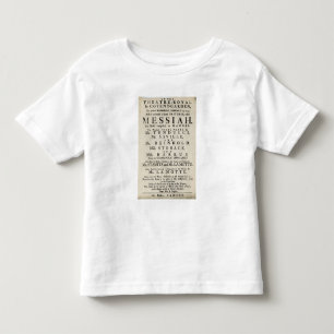 T-shirts Playbill que anuncia um desempenho