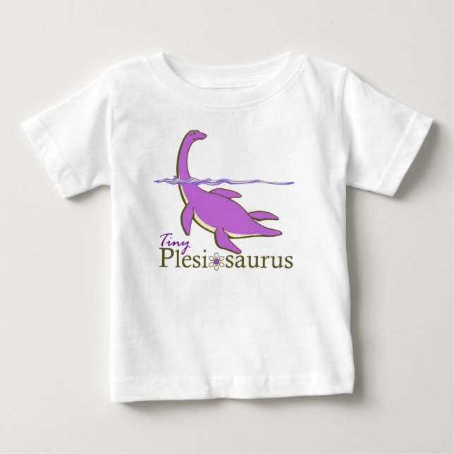 T-shirts Plesiosaurus minúsculo, roxo (Frente)