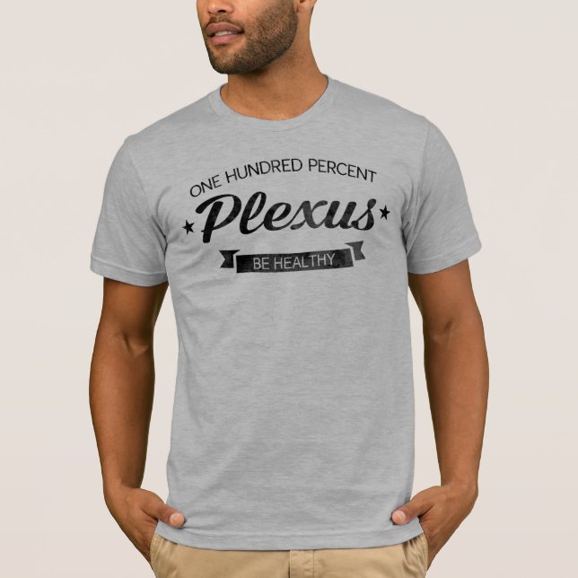 T-shirts Plexo de cem por cento! (Frente)