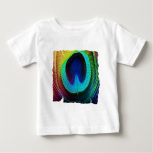 T-shirts Pluma de Pavão Vibrante