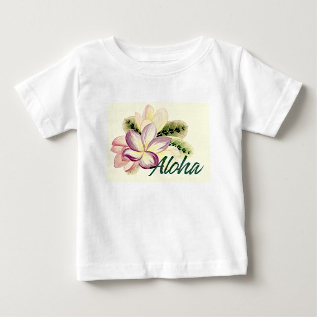 T-shirts Plumeria Aloha (Frente)