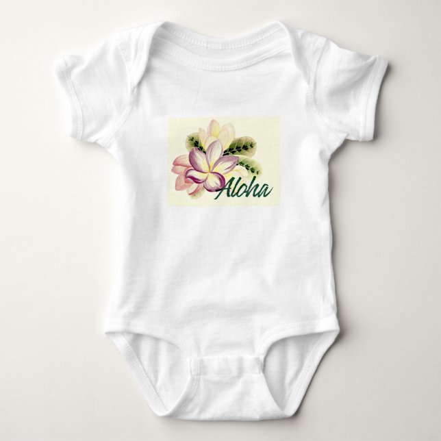 T-shirts Plumeria Aloha (Frente)