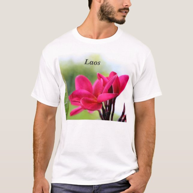 T-shirts Plumeria de Laos (Frente)