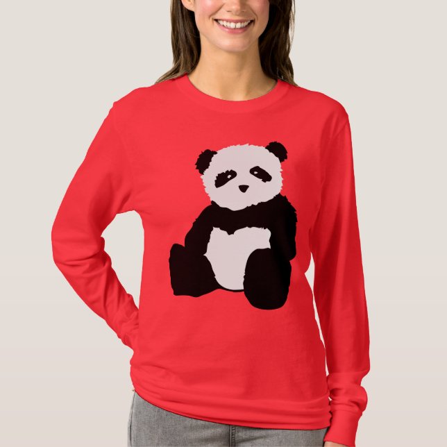 T-shirts plush. da panda (Frente)