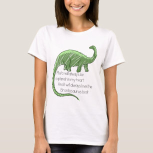 T-shirts Pluto e o Brontosaurus