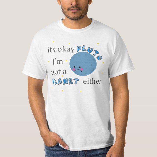T-shirts pluto não é um planeta (Frente)