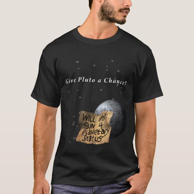 T-shirts Pluto precisa um trabalho (Frente)
