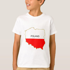 T-shirts Png polonês do mapa