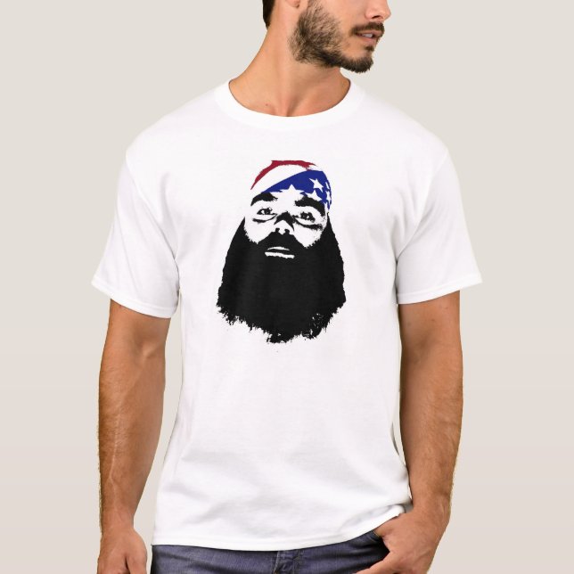 T-shirts Pnha uma barba sobre ela (Frente)