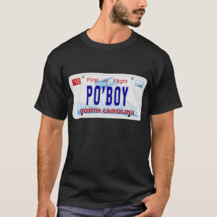T-shirts Po'Boy - placa do NC
