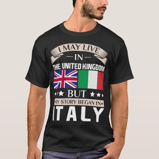 T-shirts Pode viver na história BRITÂNICA começou no (Frente)