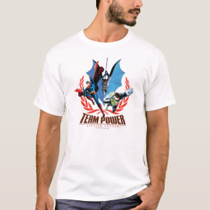 T-shirts Poder da Equipe da Liga da Justiça