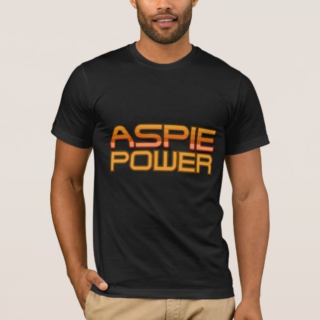 T-shirts Poder de Aspie (Frente)