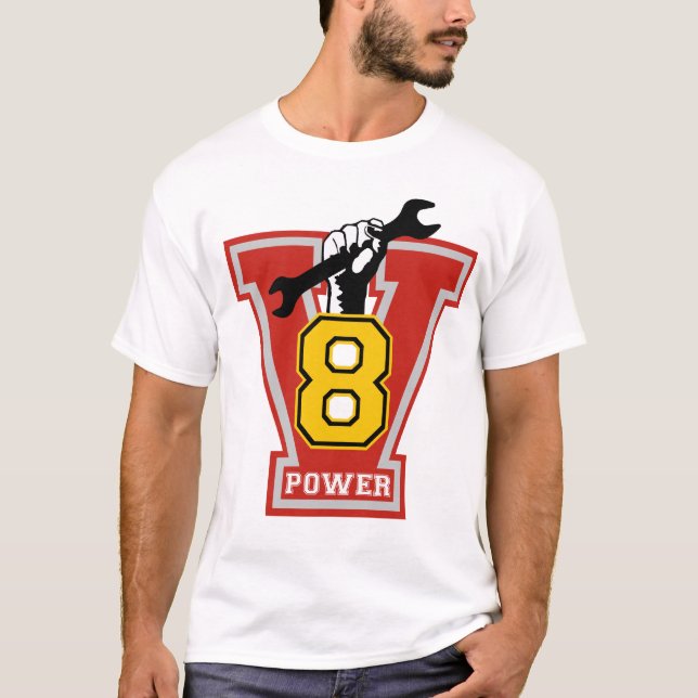 T-shirts poder de v8 (Frente)