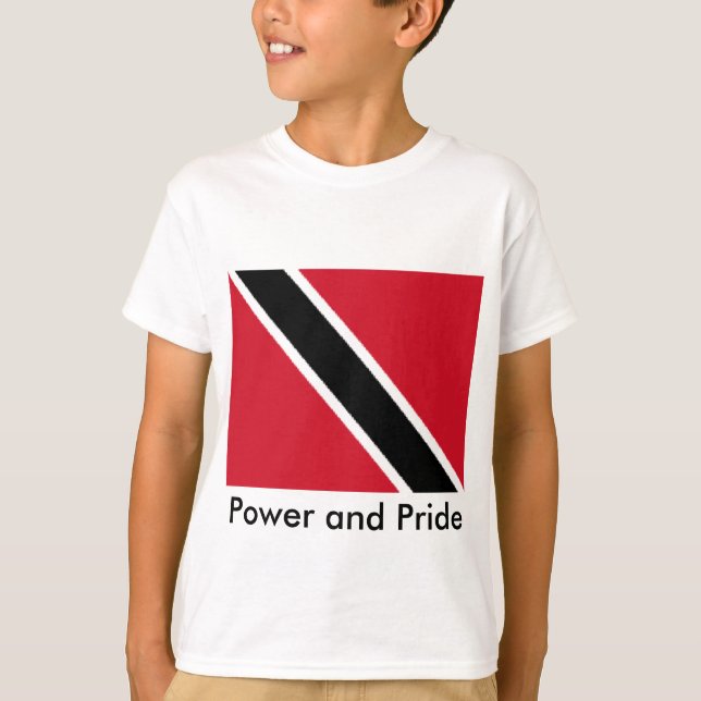 T-shirts Poder e orgulho de Trinidad (Frente)