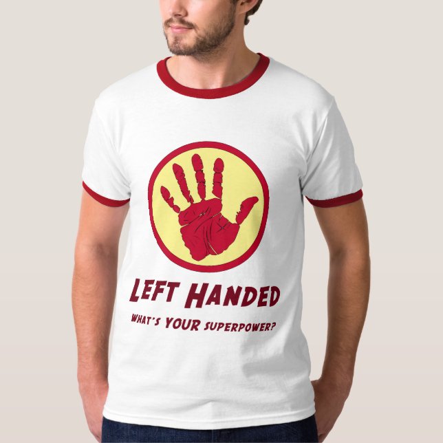 T-shirts Poder super canhoto (Frente)