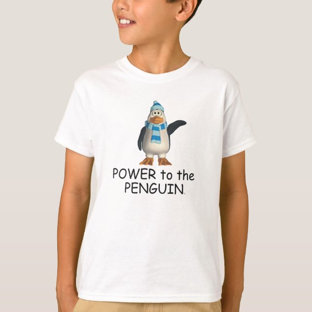 T-shirts Poder TEA para o Pinguim (Frente)