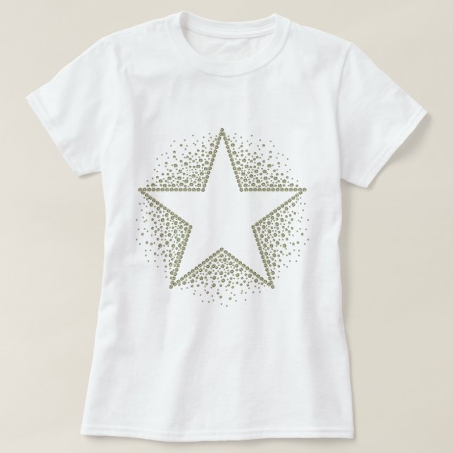 T-shirts Poeira de estrela (Frente do Design)