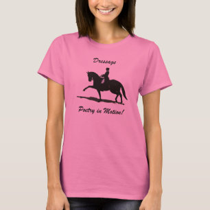 T-shirts Poesia do adestramento no cavalo do movimento