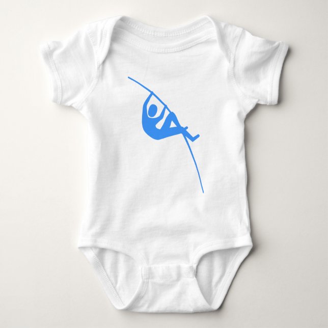 T-shirts Pole Vaulting - Azul Bebê (Frente)
