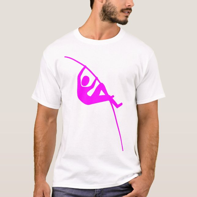 T-shirts Pole Vaulting - Magenta (Frente)