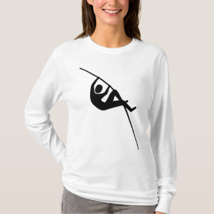 T-shirts Pole Vaulting - Preto