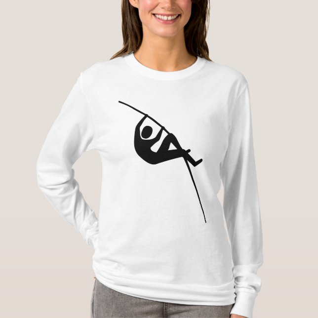 T-shirts Pole Vaulting - Preto (Frente)