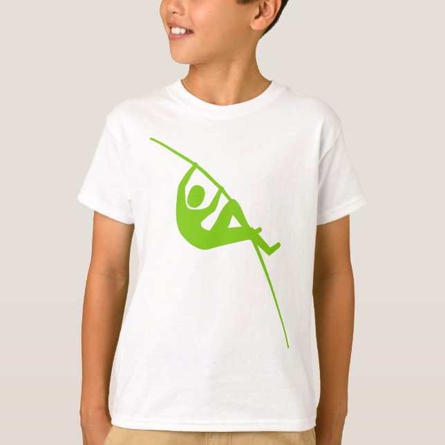 T-shirts Pole Vaulting - Verde marciano (Frente)