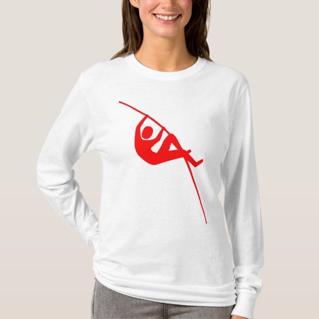 T-shirts Pole Vaulting - Vermelho (Frente)